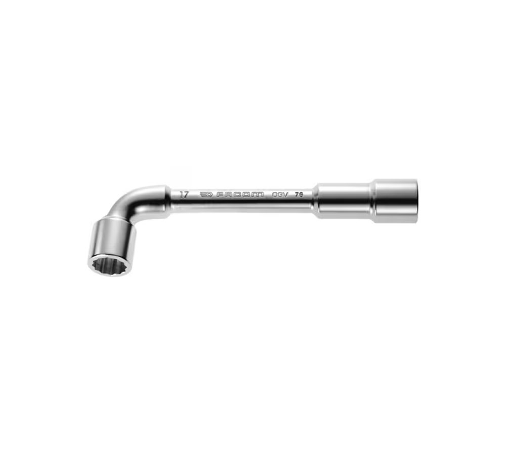 Clé à pipe débouchée forgée 12 pans x 6 pans 18mm Facom | 76.18
